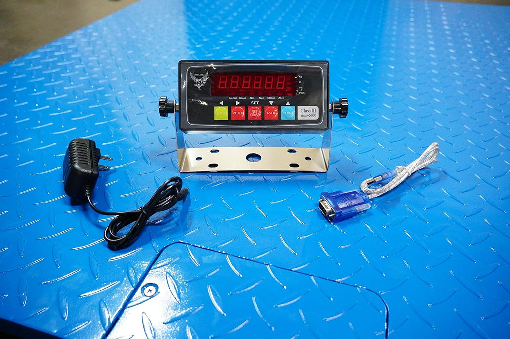 Heavy Duty Industrial Pallet Floor Scale with Digital Display Indicator (24x24) E346262