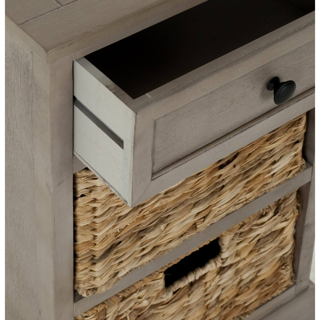 Grey Storage Side Table S357792