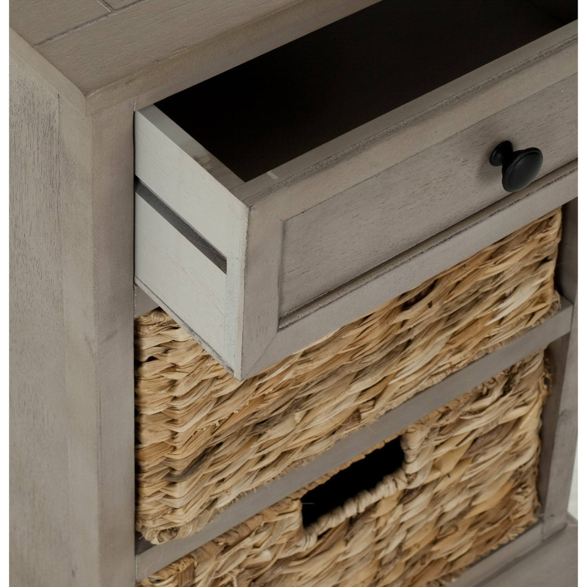 Grey Storage Side Table S357792