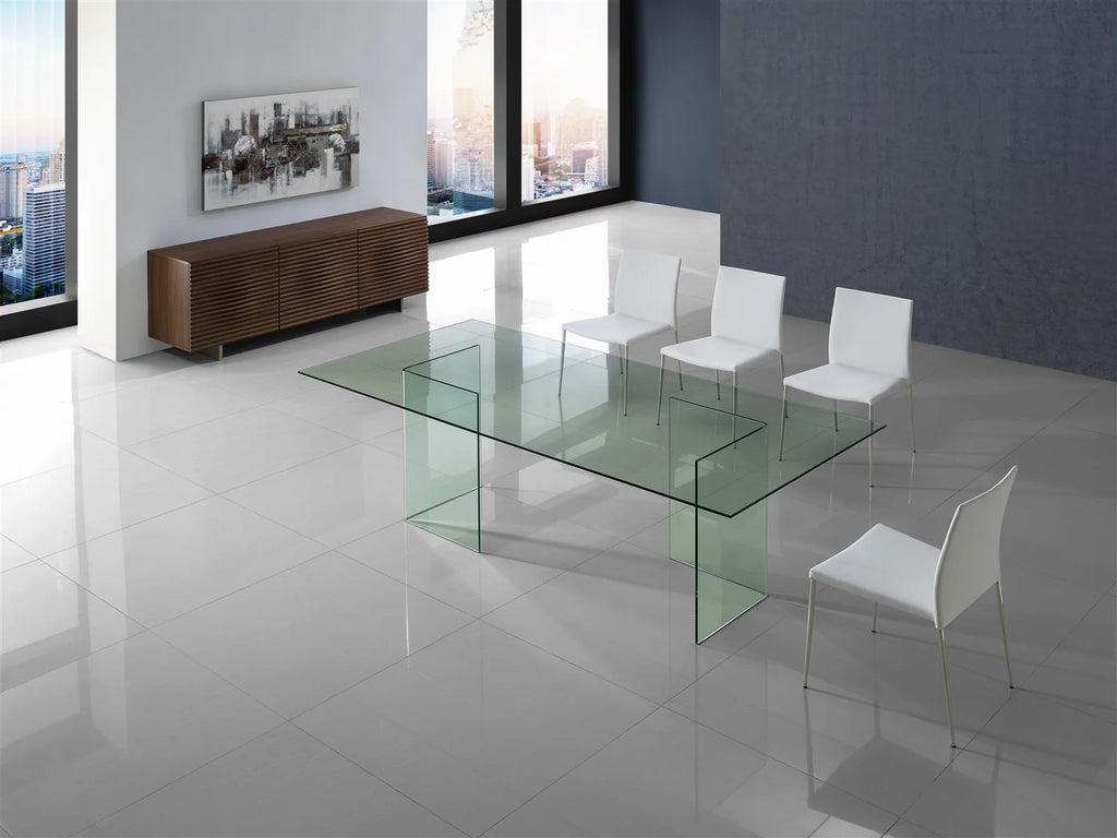 Clear Glass Dining Table G91407