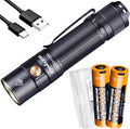 3000 Lumen USB-C Rechargeable Flashlight with 2X 5000mAh Battery Case Q676