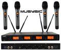 4-Channel UHF Diversity Wireless Handheld Microphone System S2463