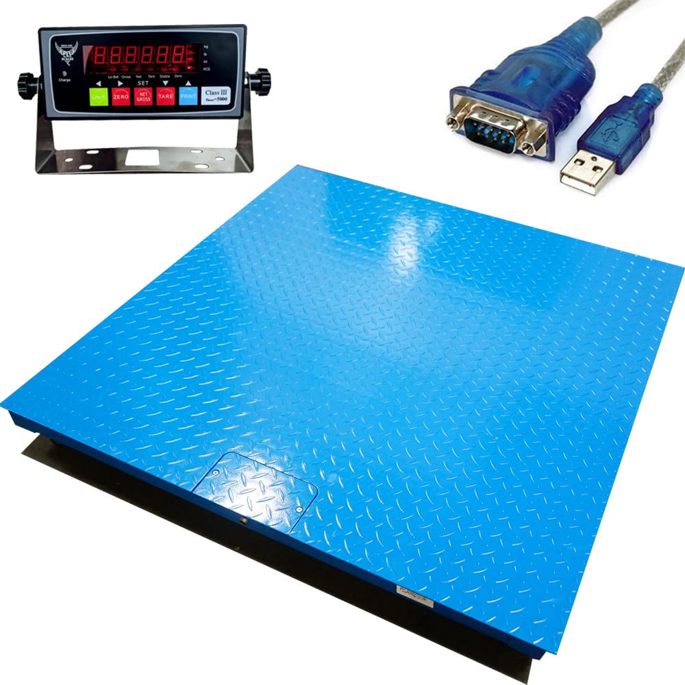 Heavy Duty Industrial Pallet Floor Scale with Digital Display Indicator (24x24) E346262
