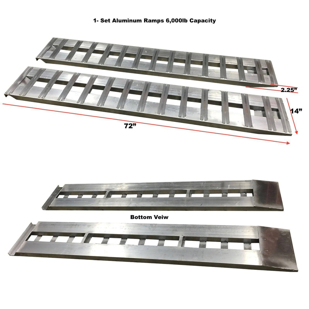 Aluminum Trailer Ramps 6000lb Capacity I2418