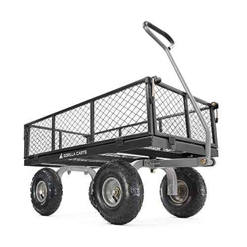 Steel Utility Cart with Removable Sides, 800 Lbs N59284