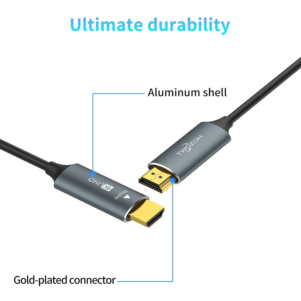 Fiber Optic HDMI Cable 495FT 4K 60Hz 18Gbps V4446