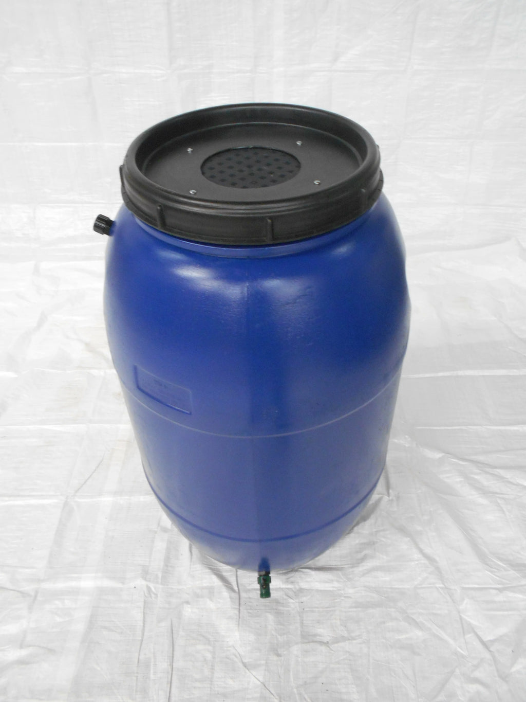 55 Gallon Blue Rain Barrel U675081