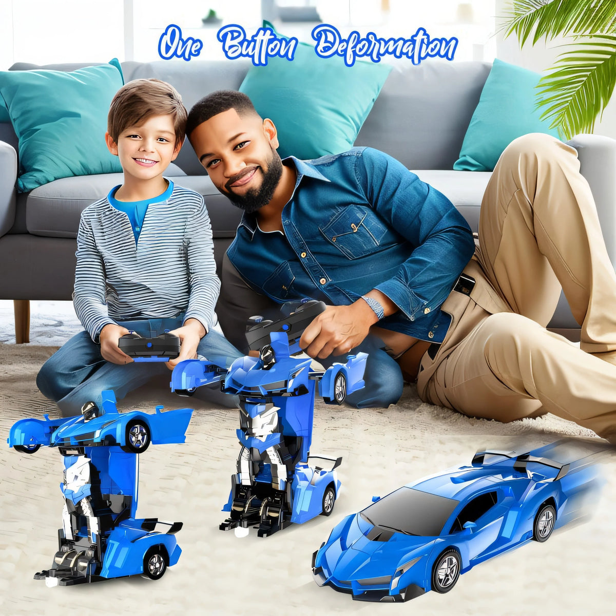 2-in-1 Transform Robot RC Racing Car, 1:18 Scale S8274