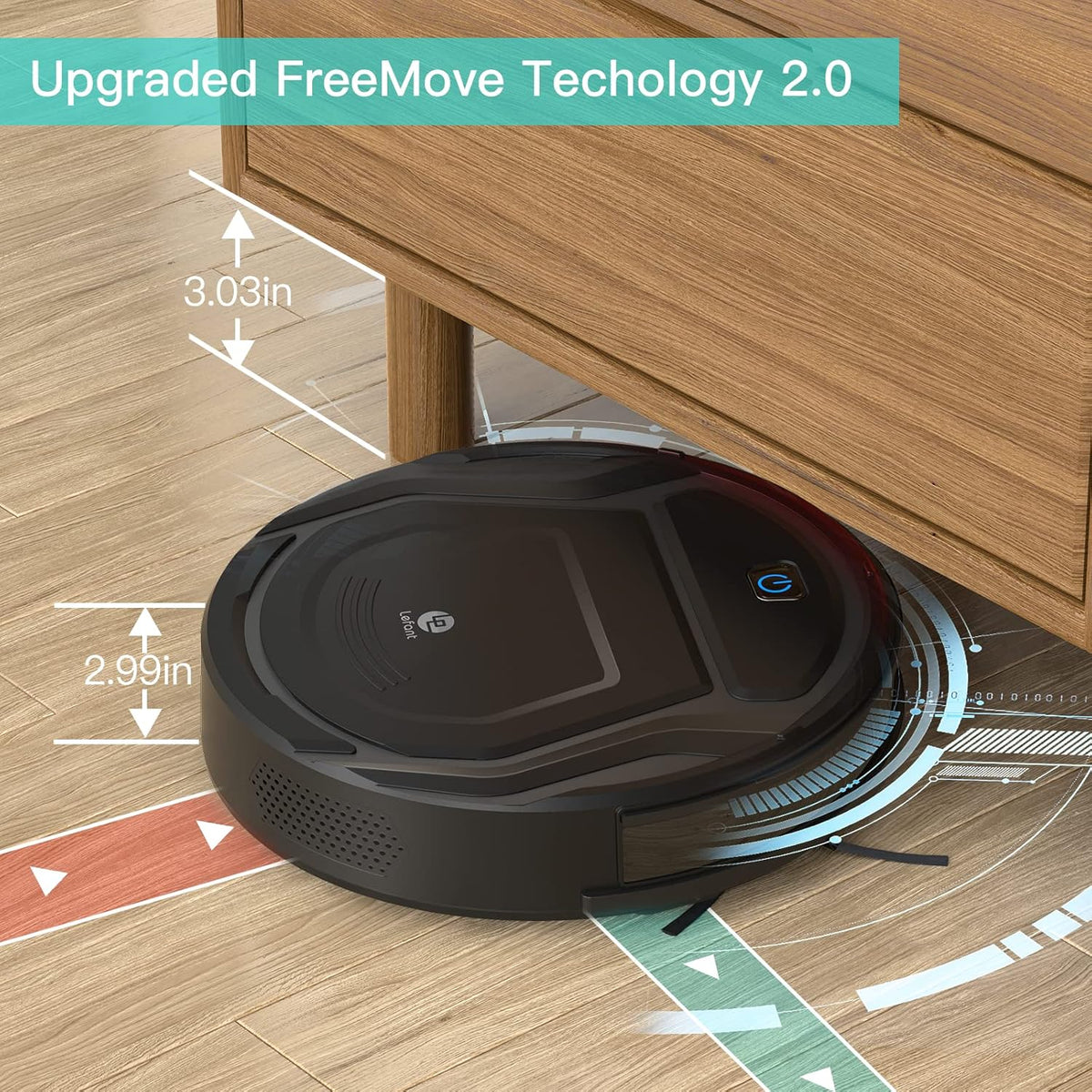 Black Robot Vacuum X8852