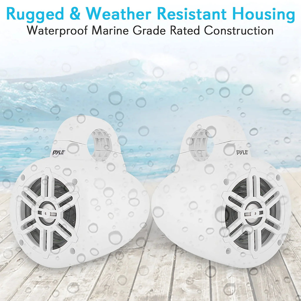 4-inch Waterproof Marine Wakeboard Tower Speakers B175