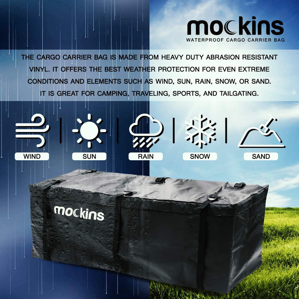 25 Cu Ft Waterproof Cargo Bag for Hitch Carrier with Straps E60828