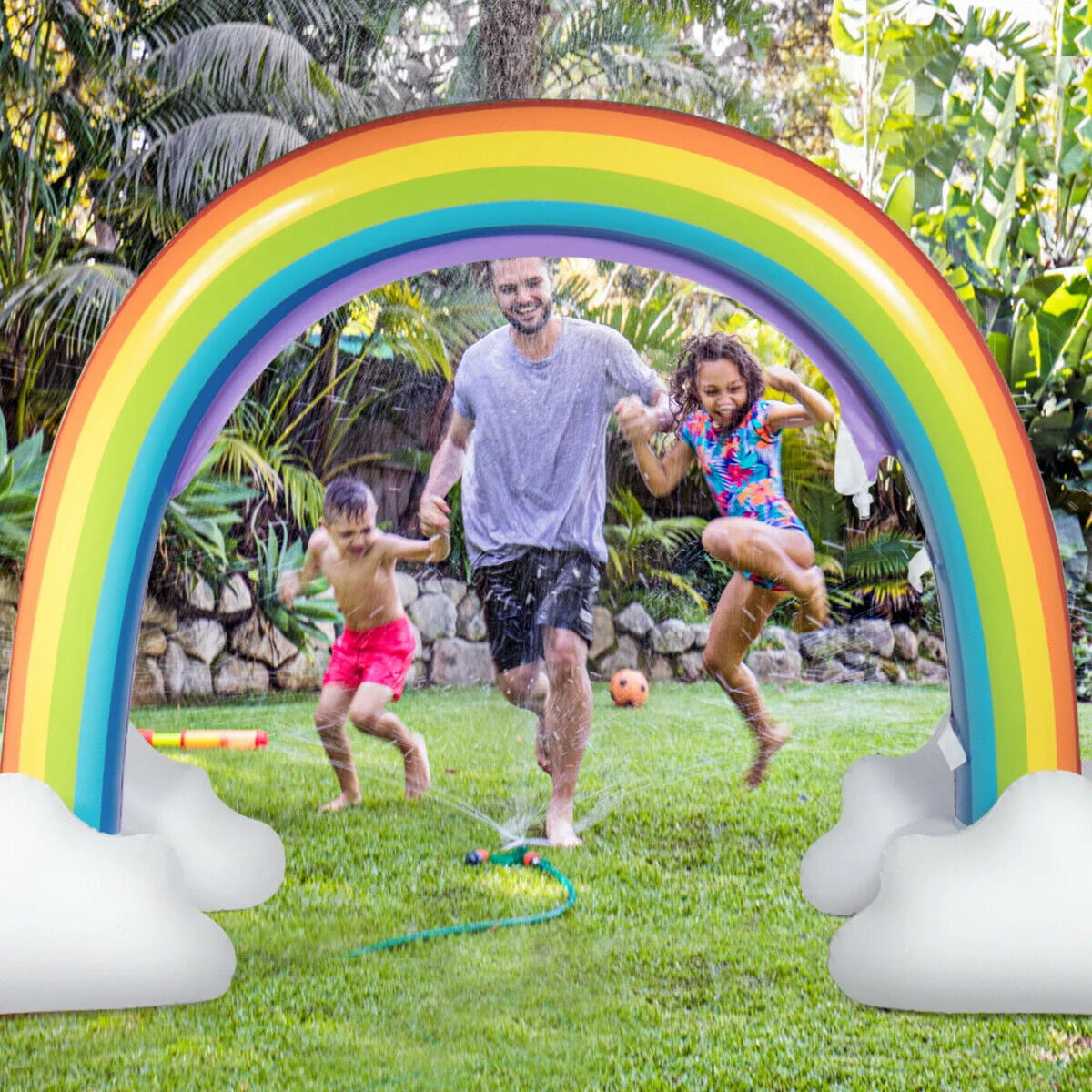 Inflatable Rainbow Sprinkler Water Toy B571139