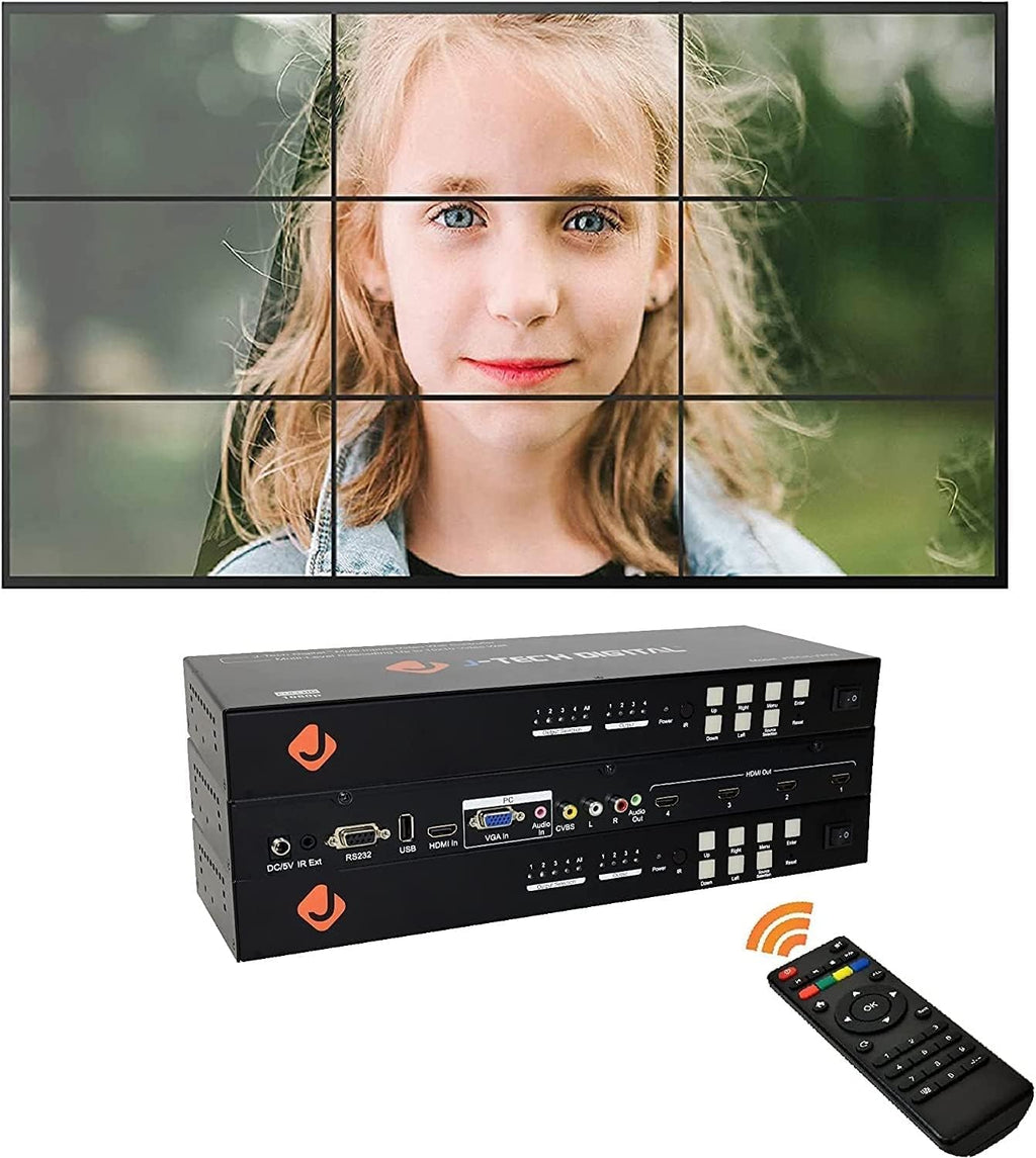 Video Wall Controller 3X3 2X2 1X4 3X1 Multi-Channel HDMI VGA AV USB T364720