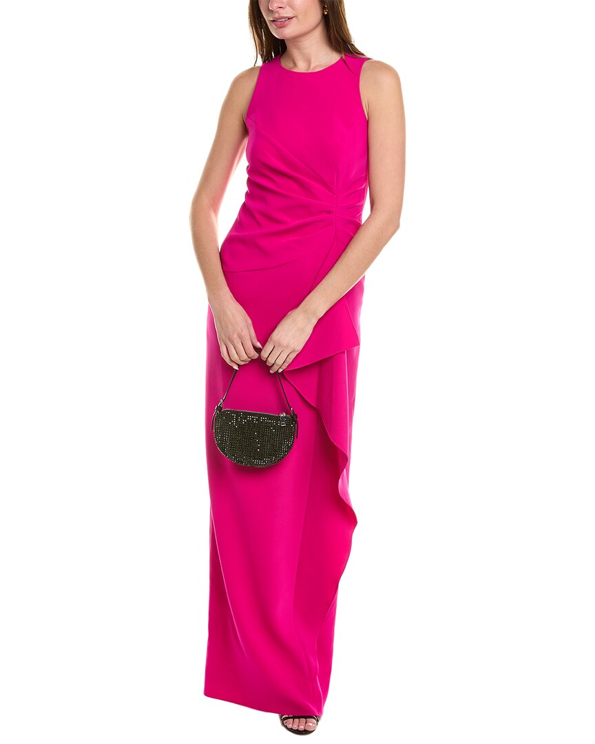 Purple Crepe Gown X236
