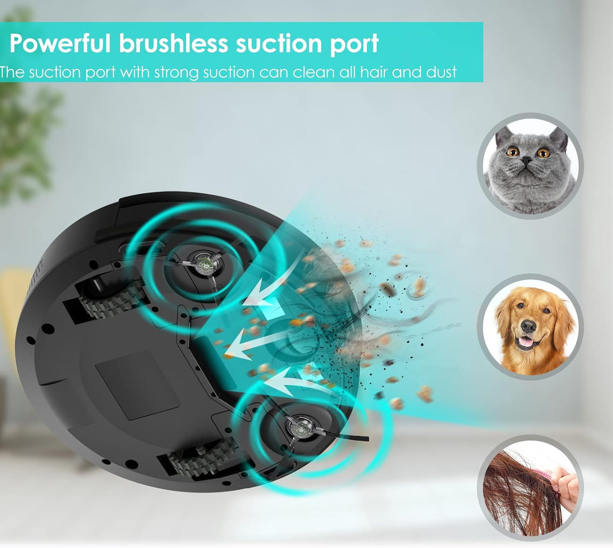 Black Robot Vacuum X8852