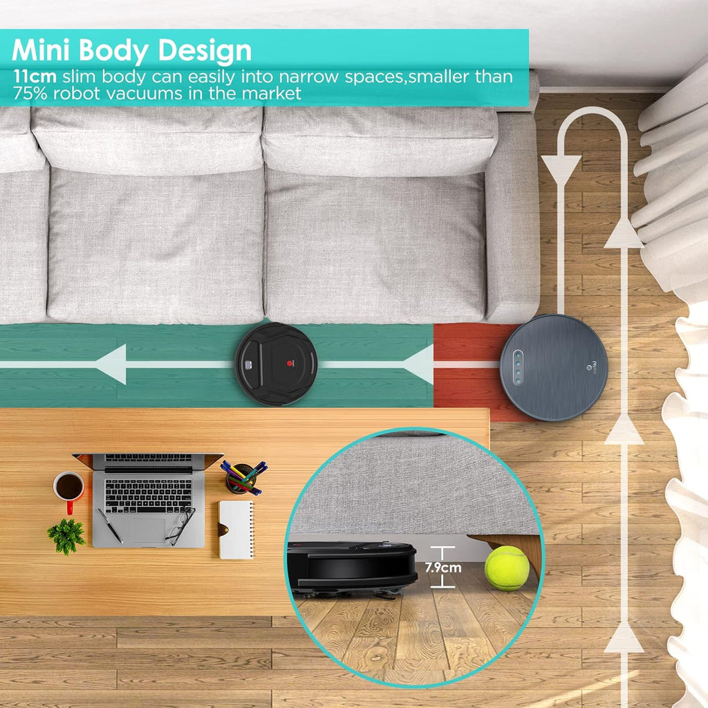 Black Robot Vacuum X8852