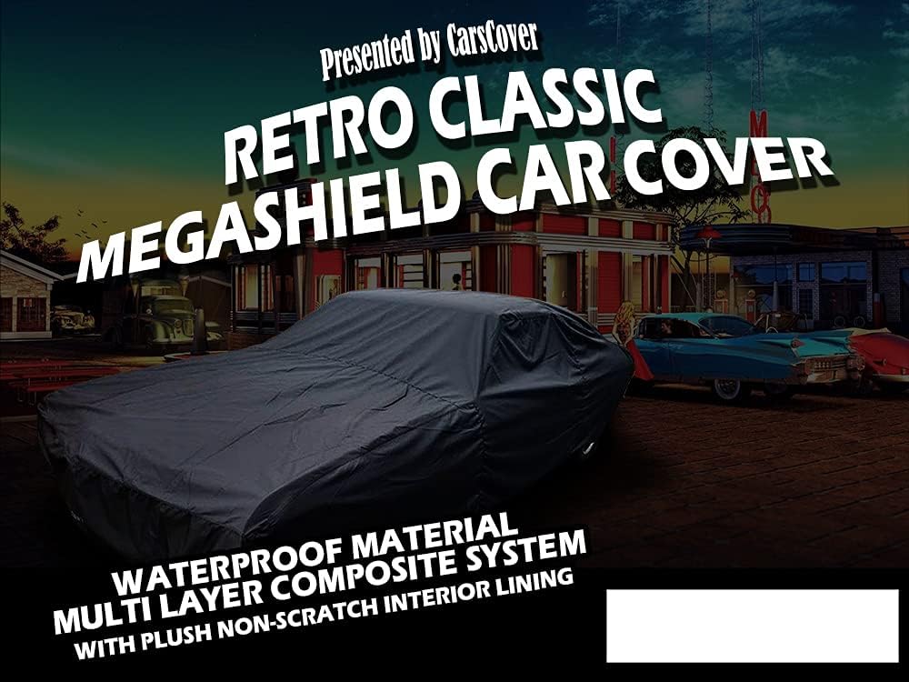Retro Classic Heavy Duty All Weatherproof Waterproof Car Cover (Fit up to 225 inch Length) K5736