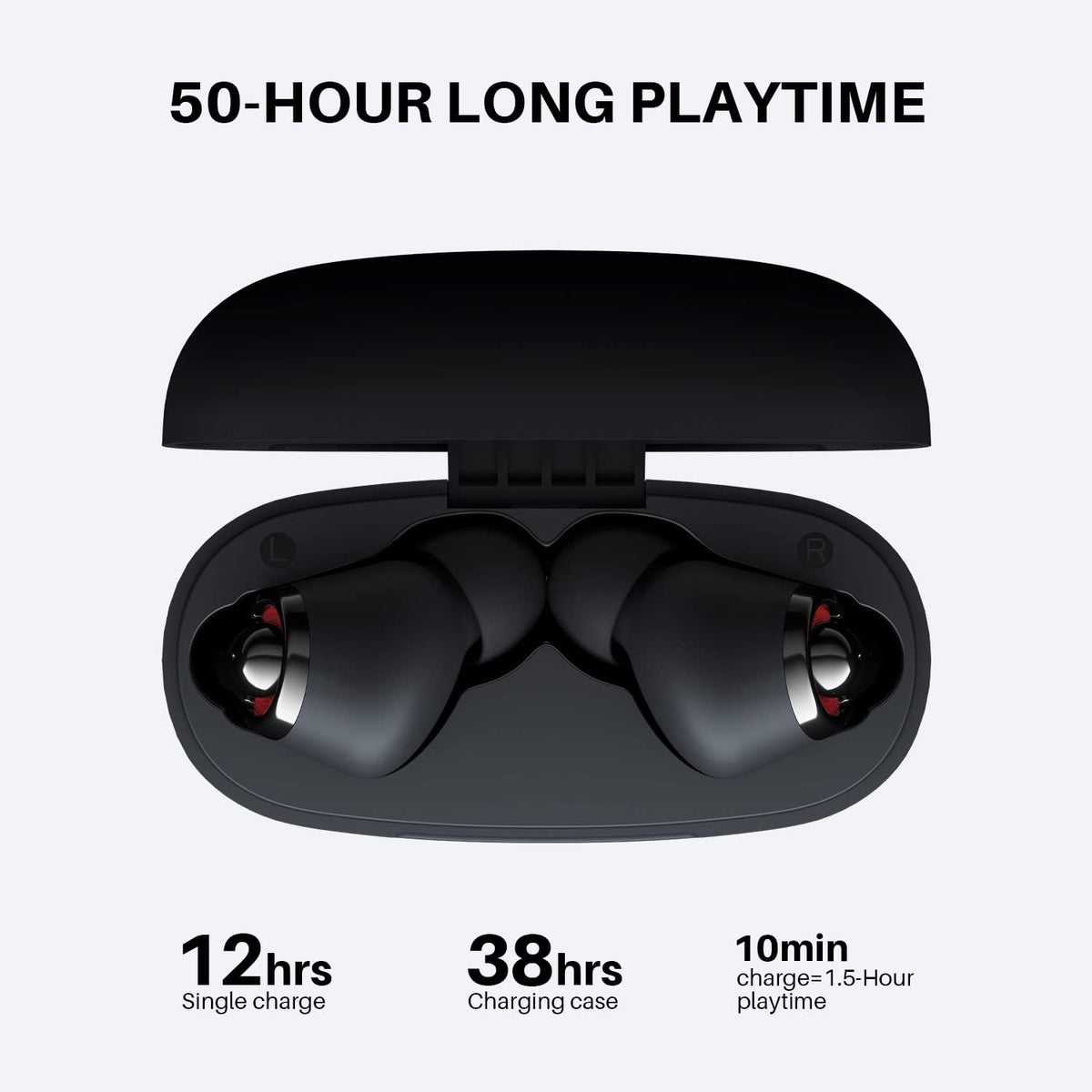Wireless Earbuds Bluetooth 5.2 50H Playtime Pack of 2 G266