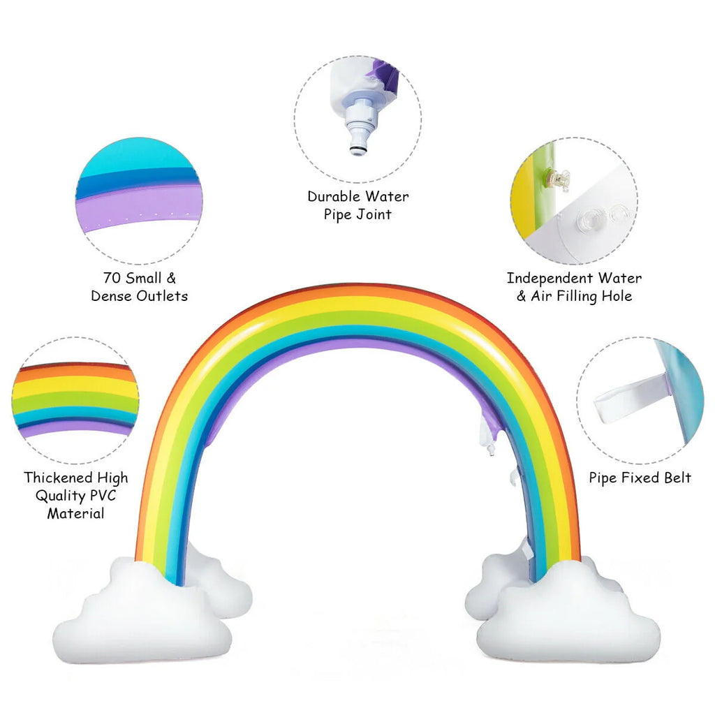 Inflatable Rainbow Sprinkler Water Toy B571139