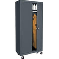 Mobile Wardrobe Cabinet Charcoal U30070