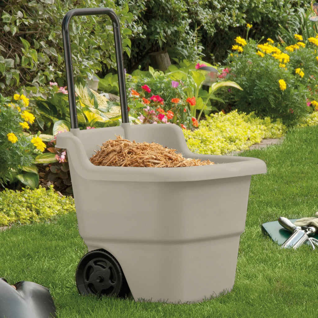 15 Gallon Resin Rolling Lawn Utility Cart R3053