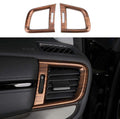 Peach Wood Air Vent Trim Left Right Side Dashboard Sticker Frame P283804