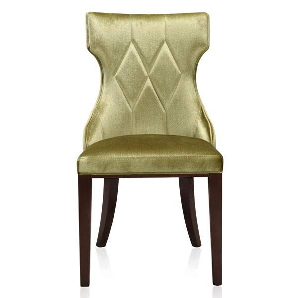 Velvet Dining Chair Set of 2 Grey L157553