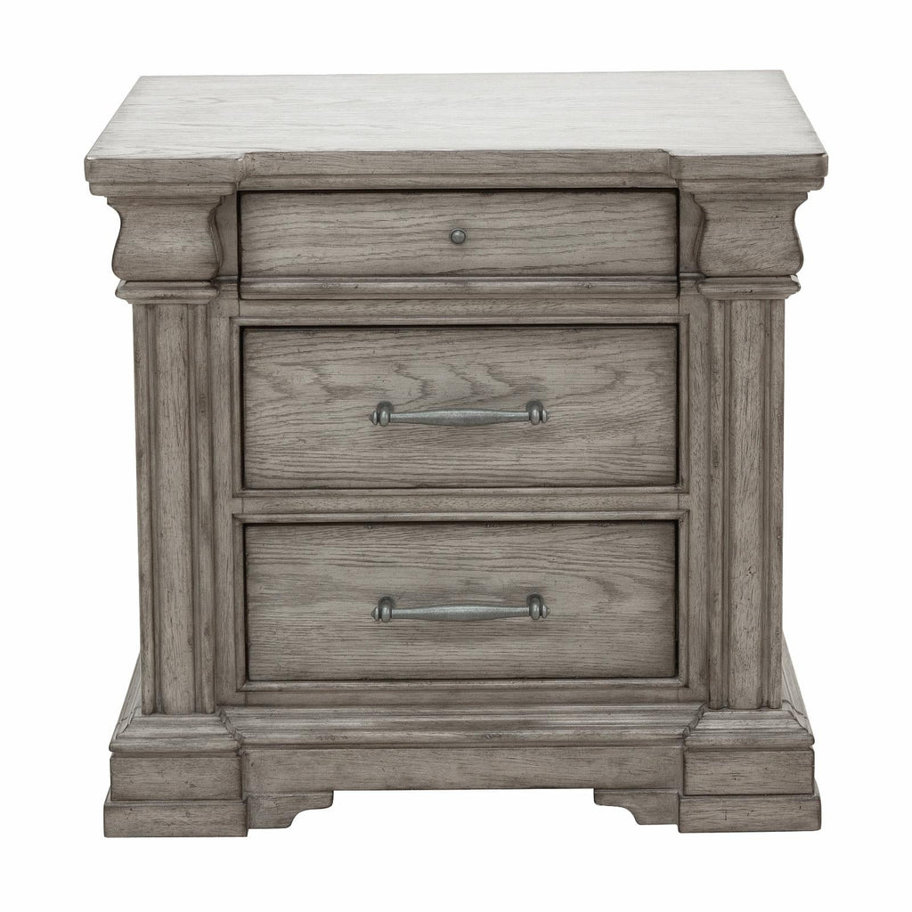 3 Drawer Wood Nightstand K267055