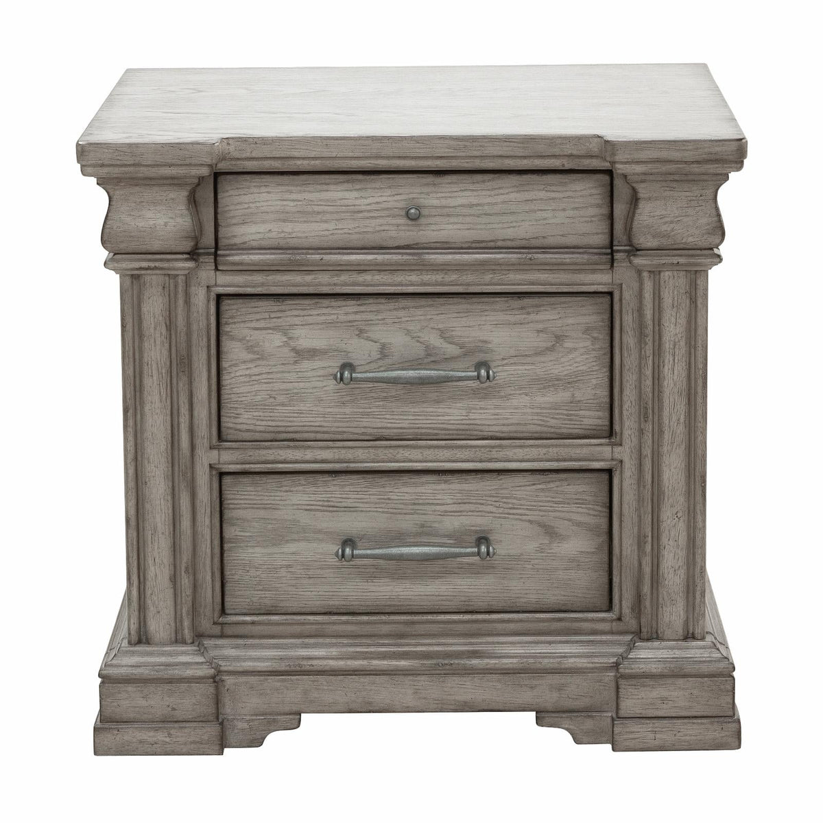3 Drawer Wood Nightstand K267055