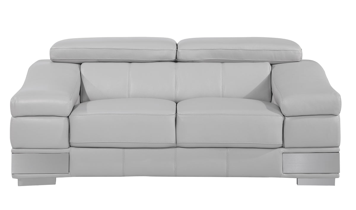 Italian Leather Loveseat H4734