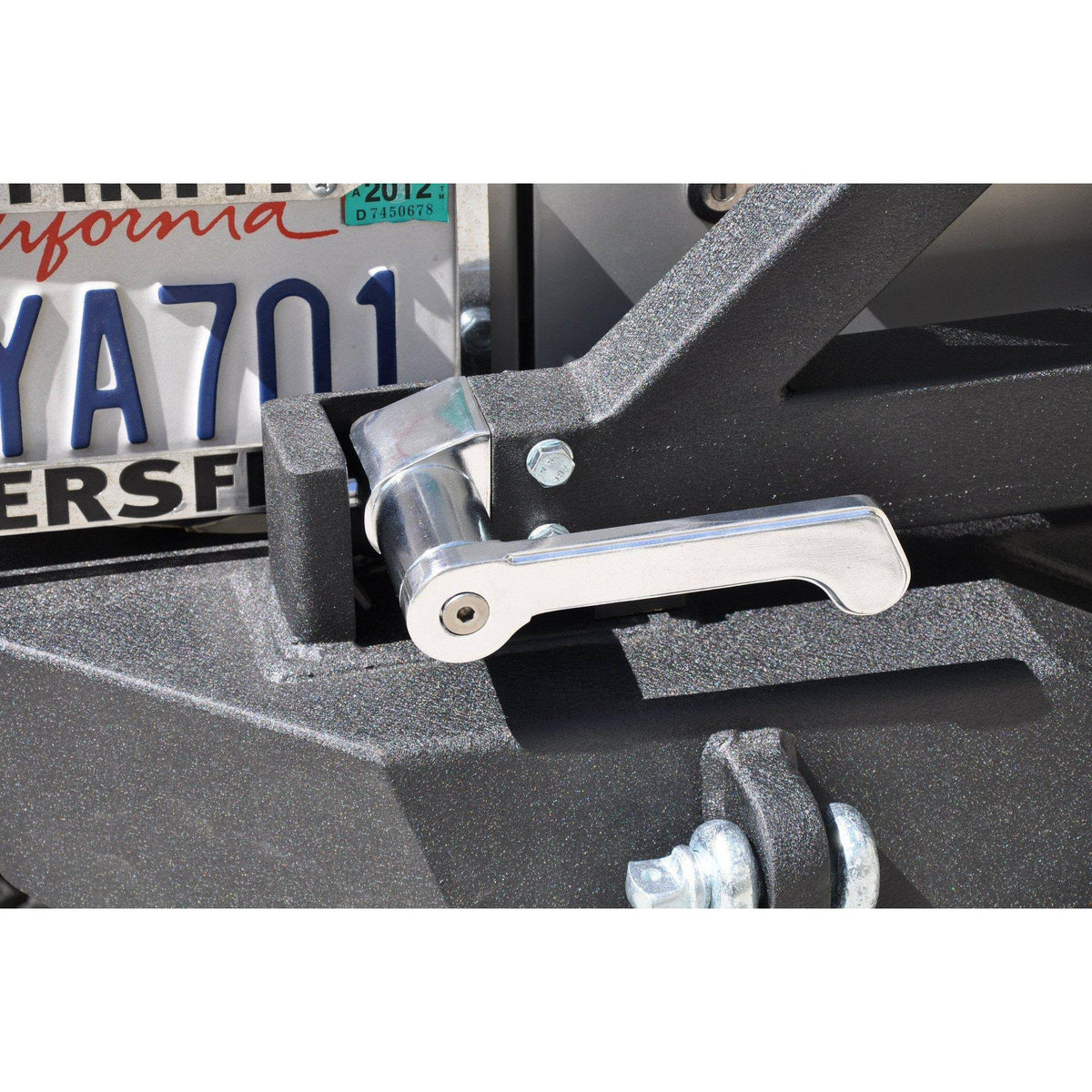 Black Rear Bumper with Tire Carrier W6299