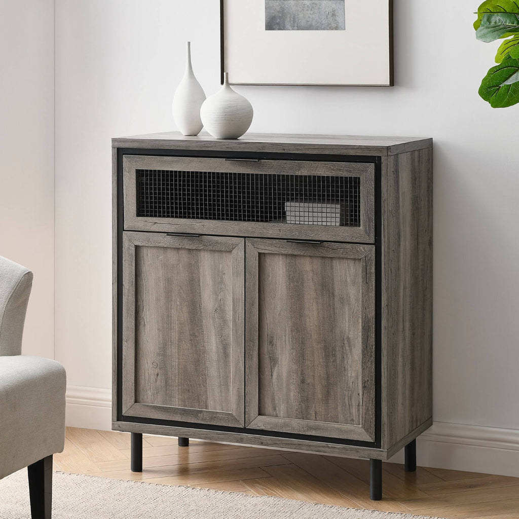 Grey Wash 2-Door Accent Cabinet G177984