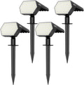 Solar Landscape Spotlights Outdoor, 4 Modes LED Waterproof Wall Light O8448