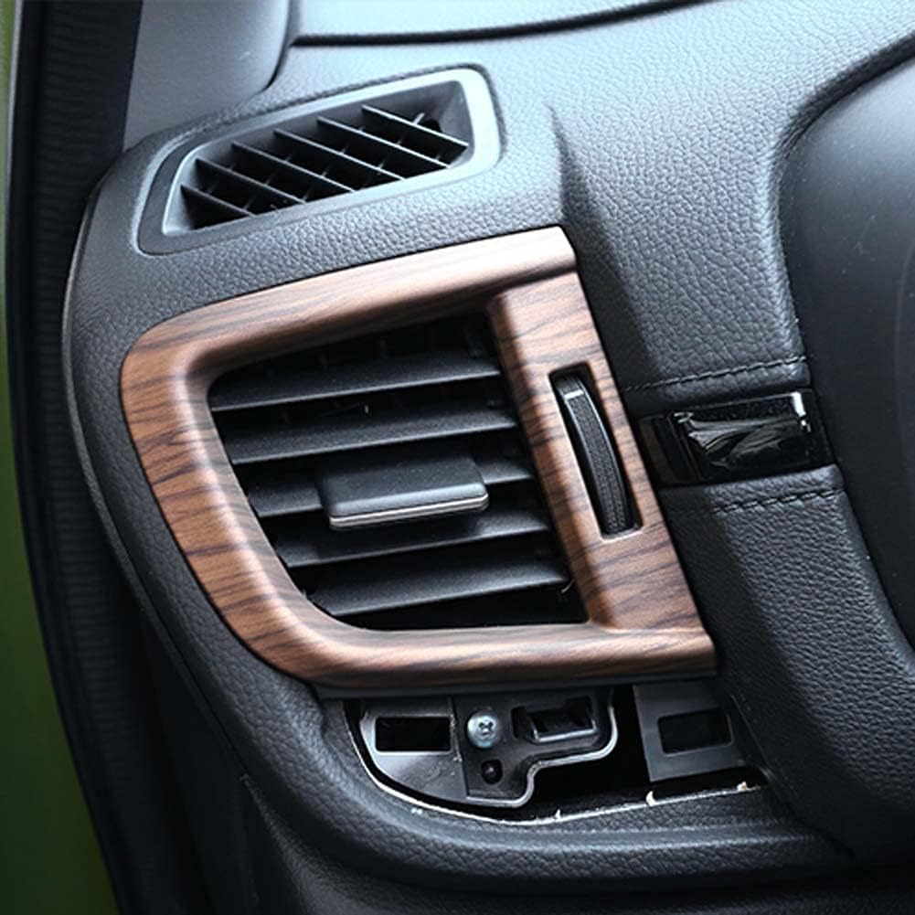 Peach Wood Air Vent Trim Left Right Side Dashboard Sticker Frame P283804