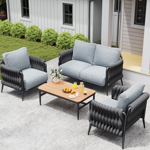 6-Piece Outdoor Patio Furniture Set with Coffee Table C8621