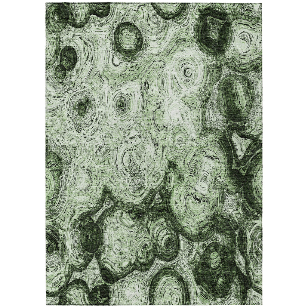 Green 9' x 12' Indoor Outdoor Area Rug B607094
