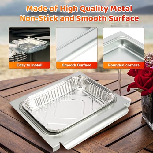 Grease Tray with Catch Pan and Foil Liner 10Pcs Aluminum Liner G70605