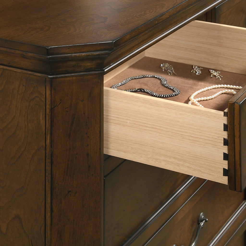 Wood 5-Drawer Chest C26324