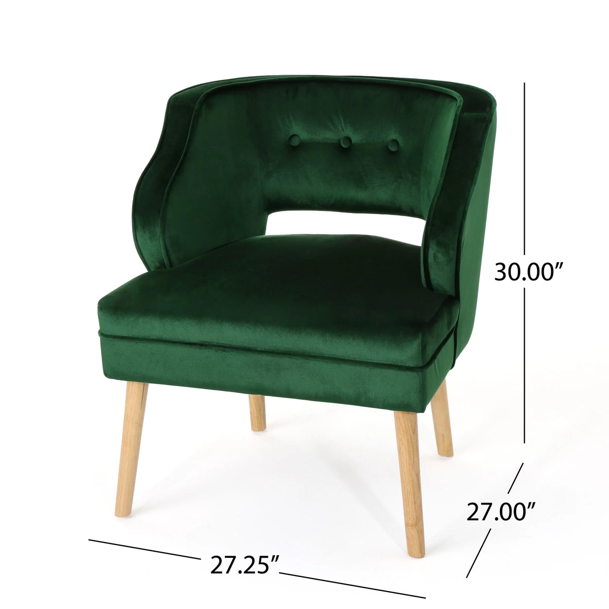 Mid Century Velvet Club Chair Z80800