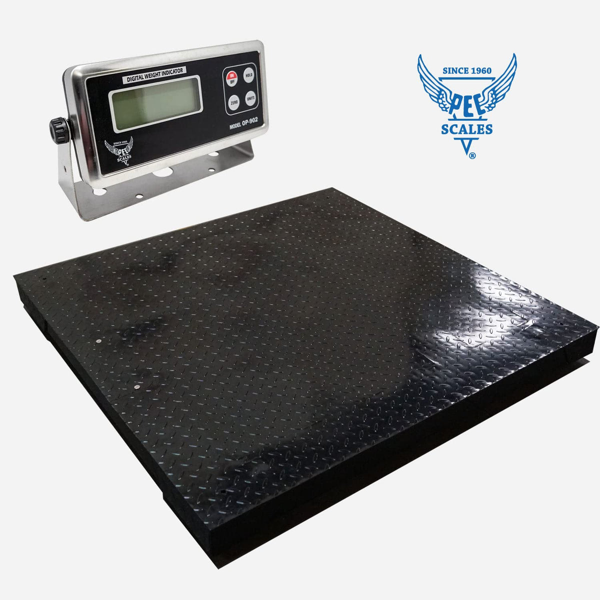 Heavy Duty Industrial Pallet Floor Scale with Digital Display Indicator (24x24) E346262