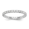 14K White Gold Eternity Diamond Ring D48197