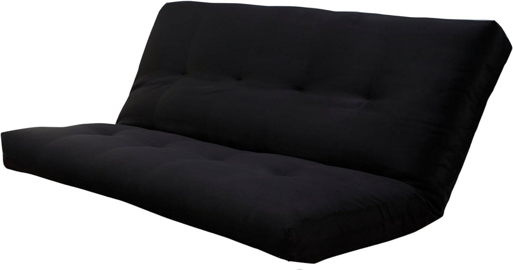 Black Suede Fabric Futon Mattress Z9202