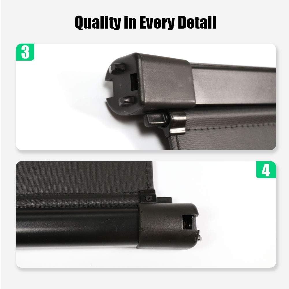 Black Retractable Cargo Cover D945