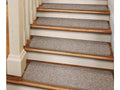 Set of 12 Adhesive Carpet Stair Treads - Pebble Beige - 8 in. x 30 in. U9377