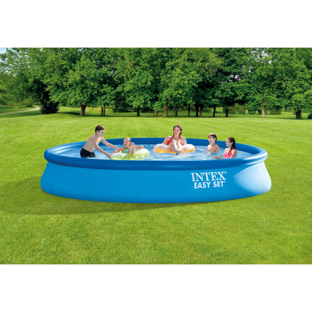 15ft x 33in Inflatable Swimming Pool with Filter Pump G557