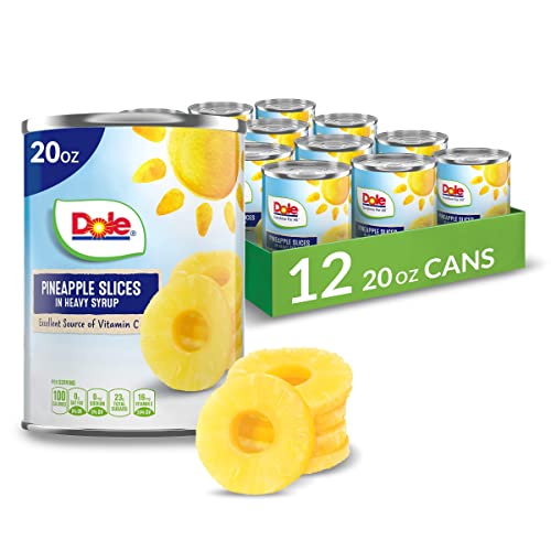 Pineapple Slices in Heavy Syrup, 8.25 Oz, 12 Count D281