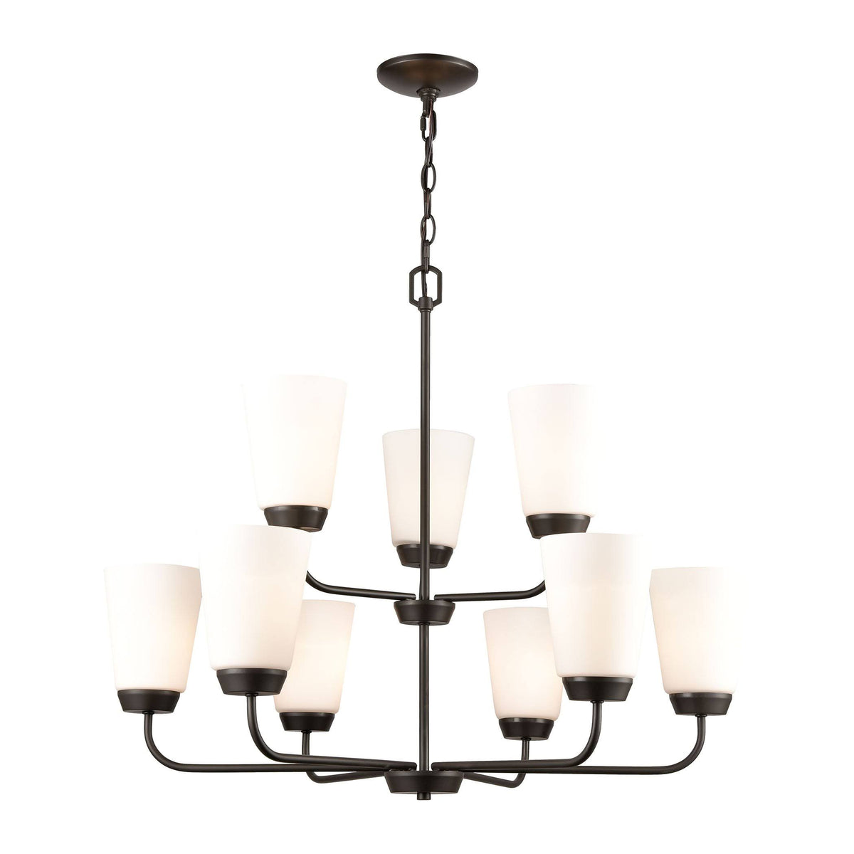 9-Light Oil Rubbed Bronze Chandelier V844844