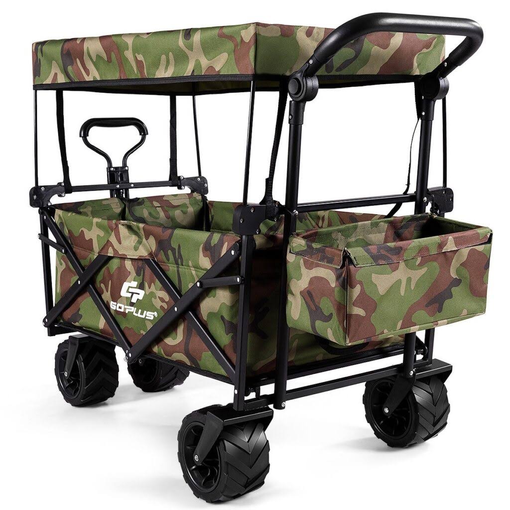 Collapsible Folding Wagon Cart with Canopy D303