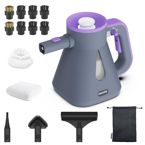 1200W Handheld Steam Cleaner with 14-Piece Kit Grey F582
