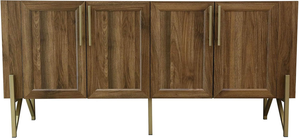 Walnut Mid Century TV Stand Media Console J11799